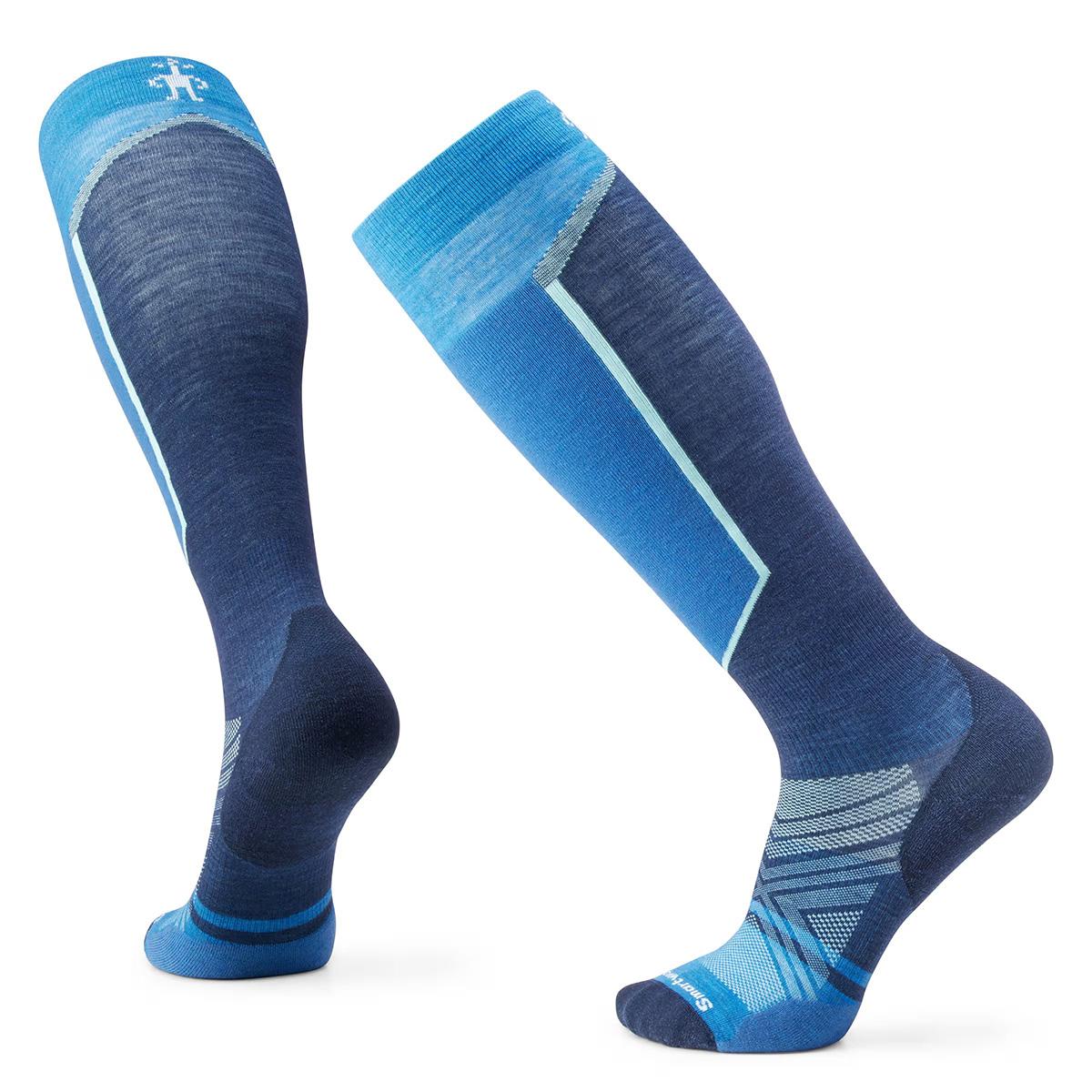 Smartwool Ski Targeted Cushion Extra Stretch OTC Sock in Laguna Blue